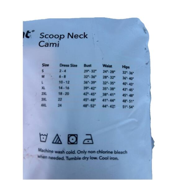 Shapermint Essentials All Day Every Day Scoop Neck Cami 4XL Black NEW 62001 - Picture 10 of 10